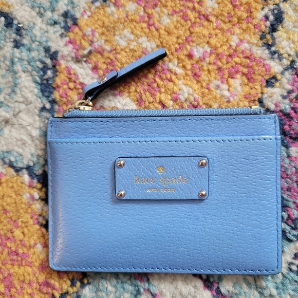 Kate Spade Light Blue Card Wallet - Picture 2 of 4